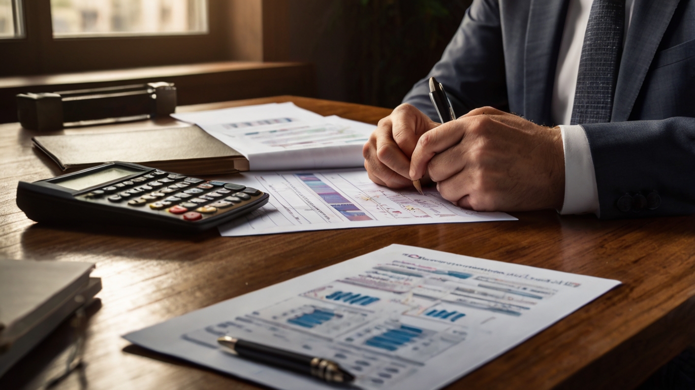 Financial audit professionals at work